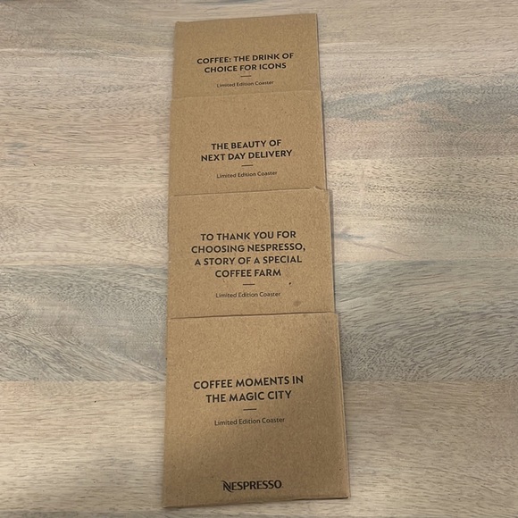 Nespresso Coasters Set of 4 Limited Edition - Picture 3 of 4